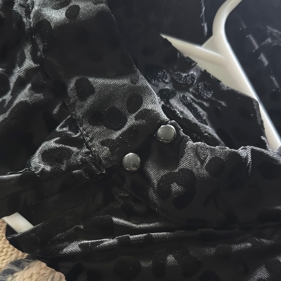 Lane Bryant Black Fitted Graphic Bodysuit - Picture 6 of 9